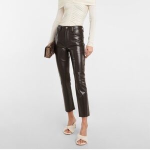 Citizens Of Humanity Jolene Brown Leather Pants